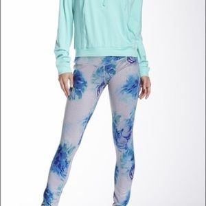 MPG GREY ROSE PRINT YOGA LEGGING XS